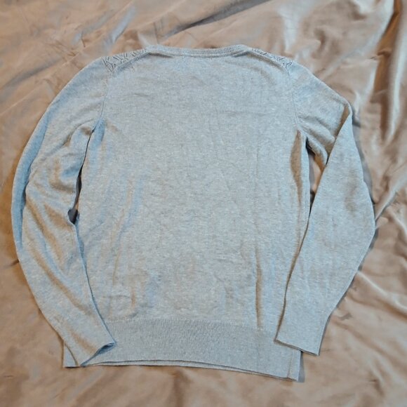 Banana Republic Factory Women's Pointelle Forever Sweater Grey SZ XS - Picture 5 of 5